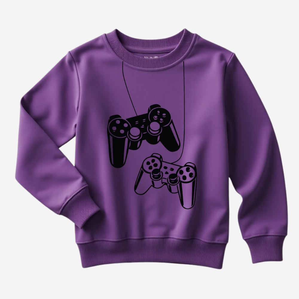 Cozy Kids Sweatshirt Set Lavender & Navy