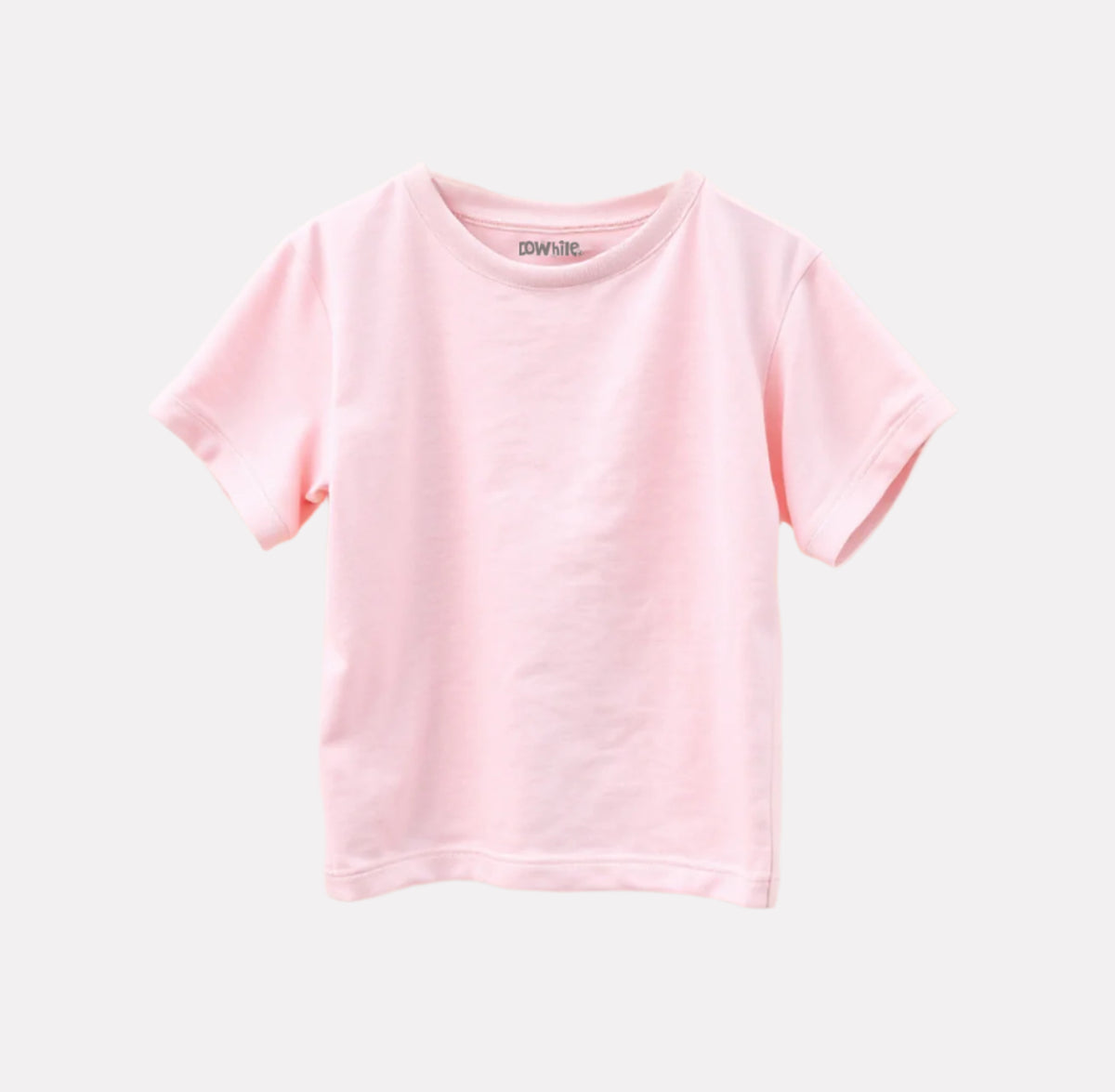 Baby Pink T-Shirt with White Melange Shorts Set