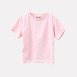 Baby Pink T-Shirt with White Melange Shorts Set