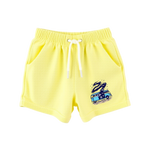 Pack of 2 Girl Regular Fit Cotton Shorts