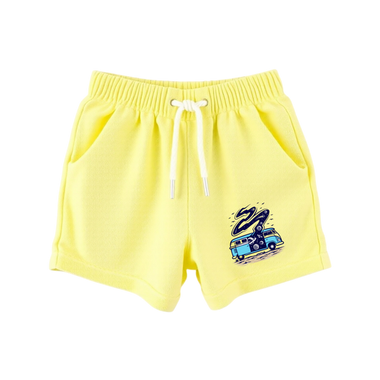 Pack of 2 Girl Regular Fit Cotton Shorts