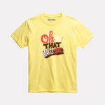 Boys Printed Cotton T-shirt Light Yellow