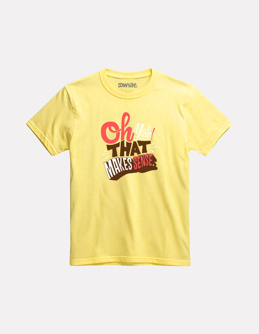 Boys Printed Cotton T-shirt Light Yellow