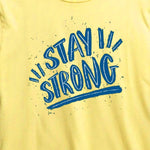 light Yellow Trendy Printed T-Shirt for Boys