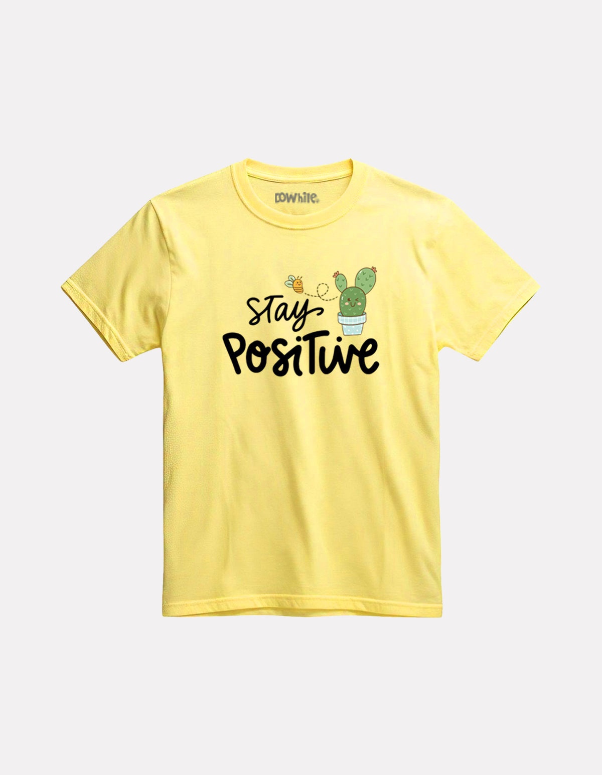 light Yellow Trendy New Style Printed T-Shirt