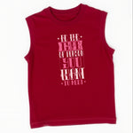 Maroon T-Shirt with Matching Shorts for Boy
