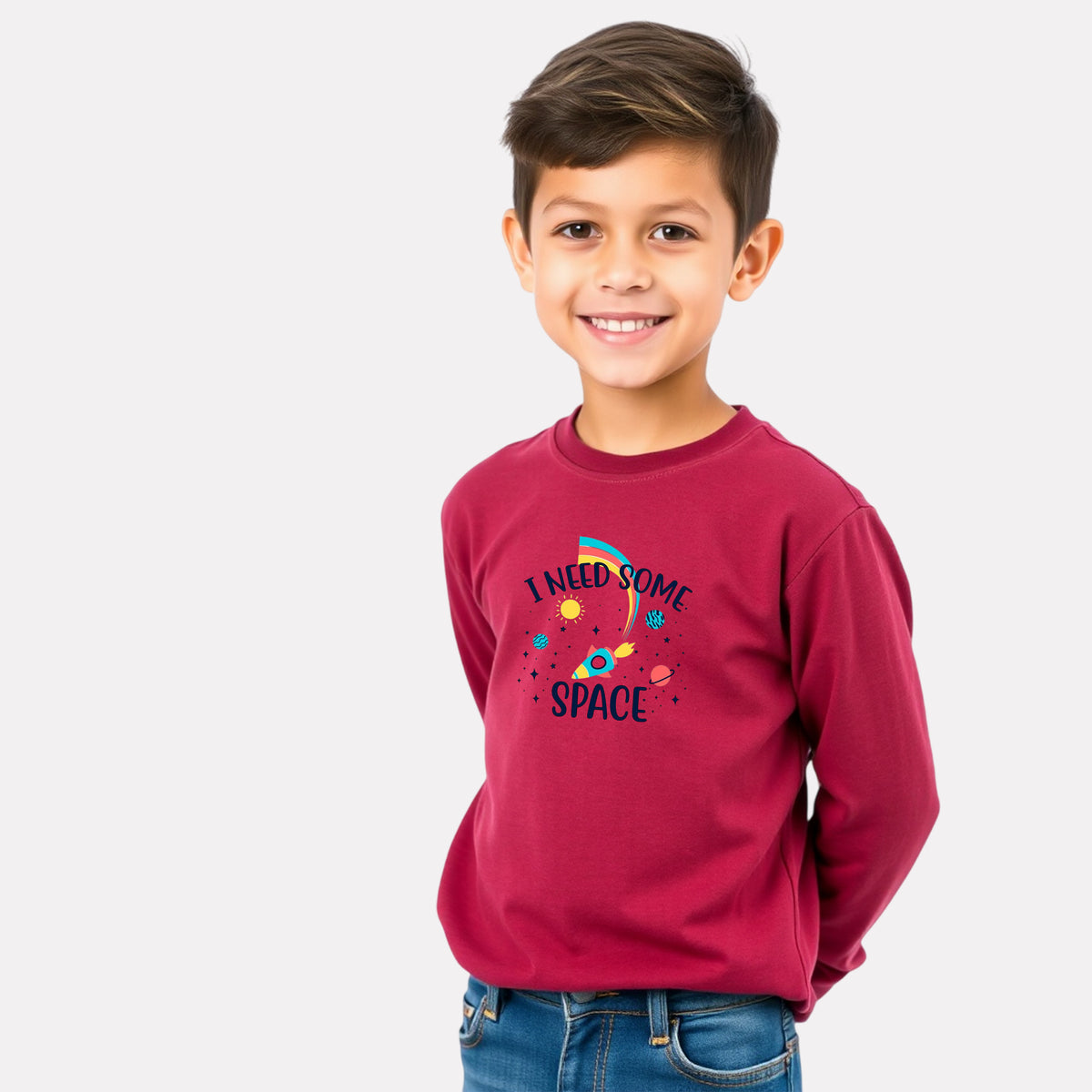 Stylish Cotton Printed Full Sleeve T-Shirt