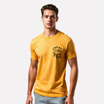 Men's 3-Pack Printed Round Neck Cotton T-Shirts