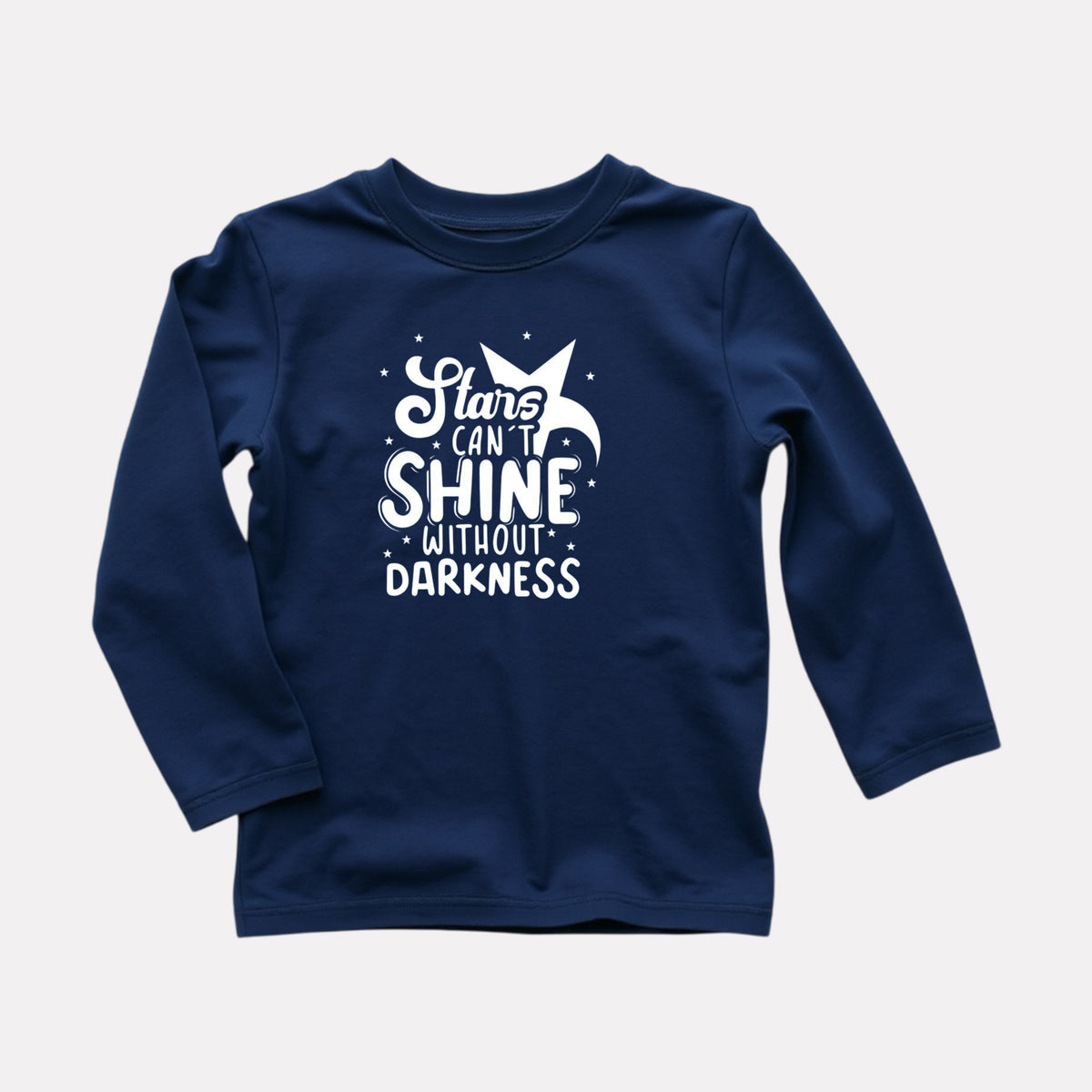 Minimalist Boys Cotton Full Sleeve T-Shirt - Navy