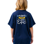 Girls Printed Extended Sleeves Oversized T-shirt