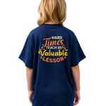 Girls Printed Extended Sleeves Oversized T-shirt