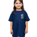 Girls Printed Extended Sleeves Oversized T-shirt