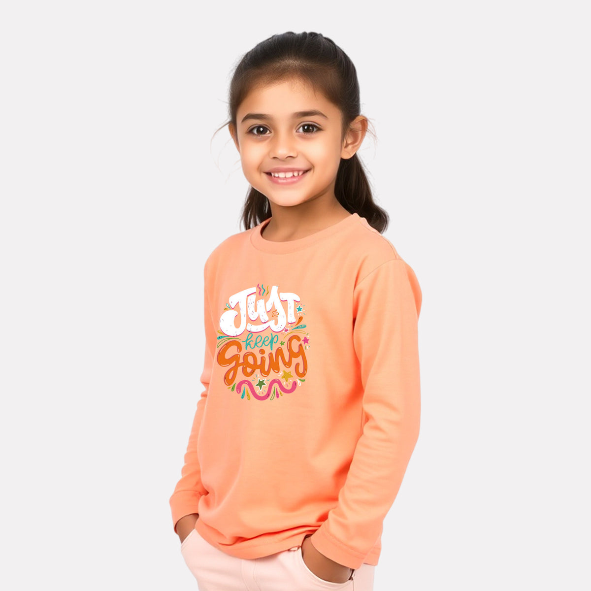Casual Cotton Full Sleeve Round Neck T-Shirt