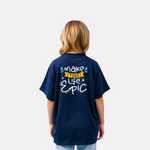 Girls Printed Extended Sleeves Oversized T-shirt