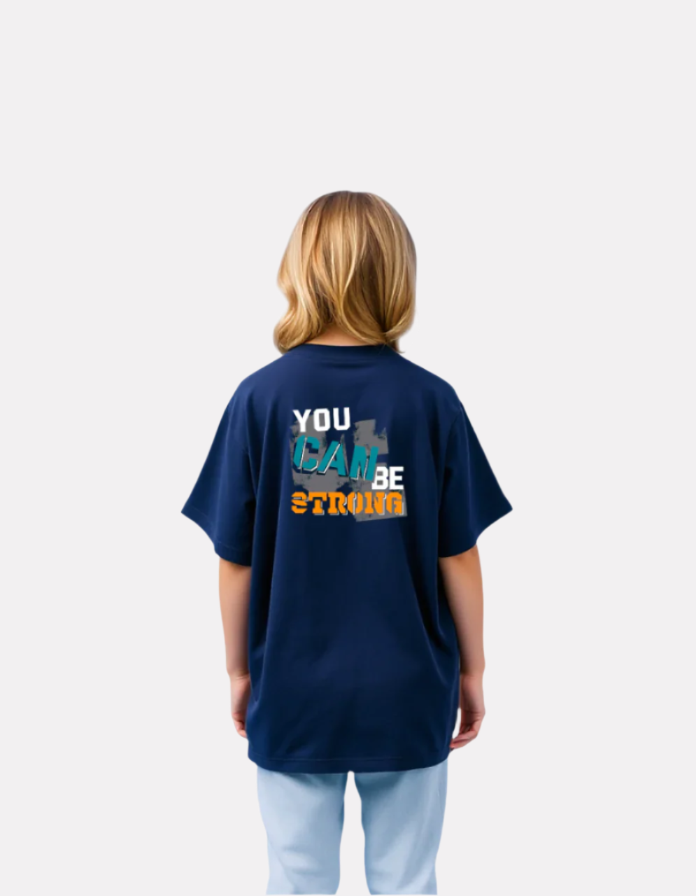Girls Printed Extended Sleeves Oversized T-shirt