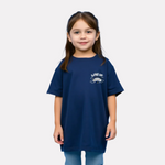 Girls Printed Extended Sleeves Oversized T-shirt