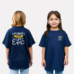 Girls Printed Extended Sleeves Oversized T-shirt