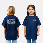 Girls Printed Extended Sleeves Oversized T-shirt