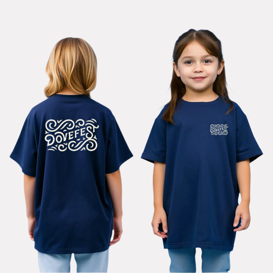 Girls Printed Extended Sleeves Oversized T-shirt