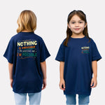 Girls Printed Extended Sleeves Oversized T-shirt