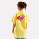 Girls Printed Extended Sleeves Oversized T-shirt