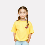 Girls Printed Extended Sleeves Oversized T-shirt