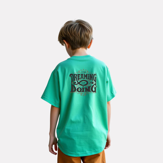 Oversized T-Shirt – Green with Stylish Print