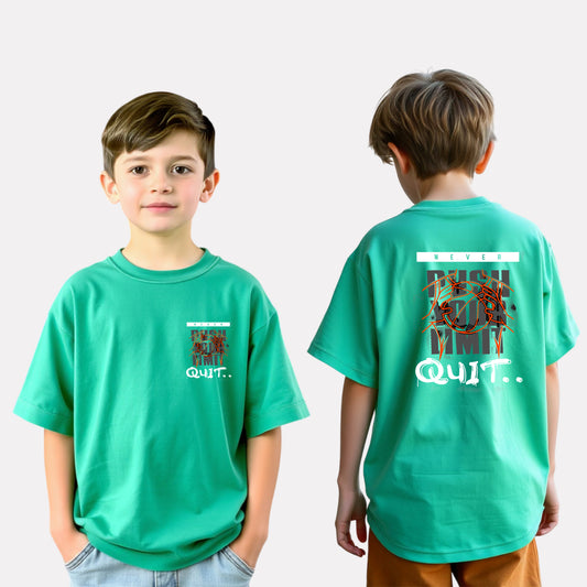 Oversized T-Shirt – Green with Stylish Print