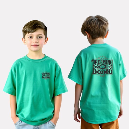 Oversized T-Shirt – Green with Stylish Print