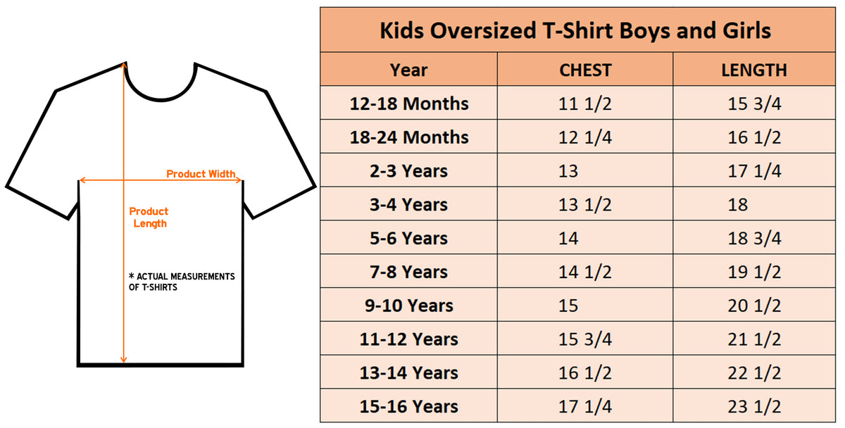 Boys Printed Extended Sleeves Oversized T-shirt