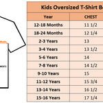 Boys Printed Extended Sleeves Oversized T-shirt