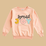 Winter Sweatshirt Set for Kids (Peach & Military Green)