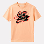 Junior Boy Printed Cotton T-Shirt(Peach Color)