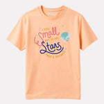 Junior Boy Printed Cotton T-Shirt(Peach Color)