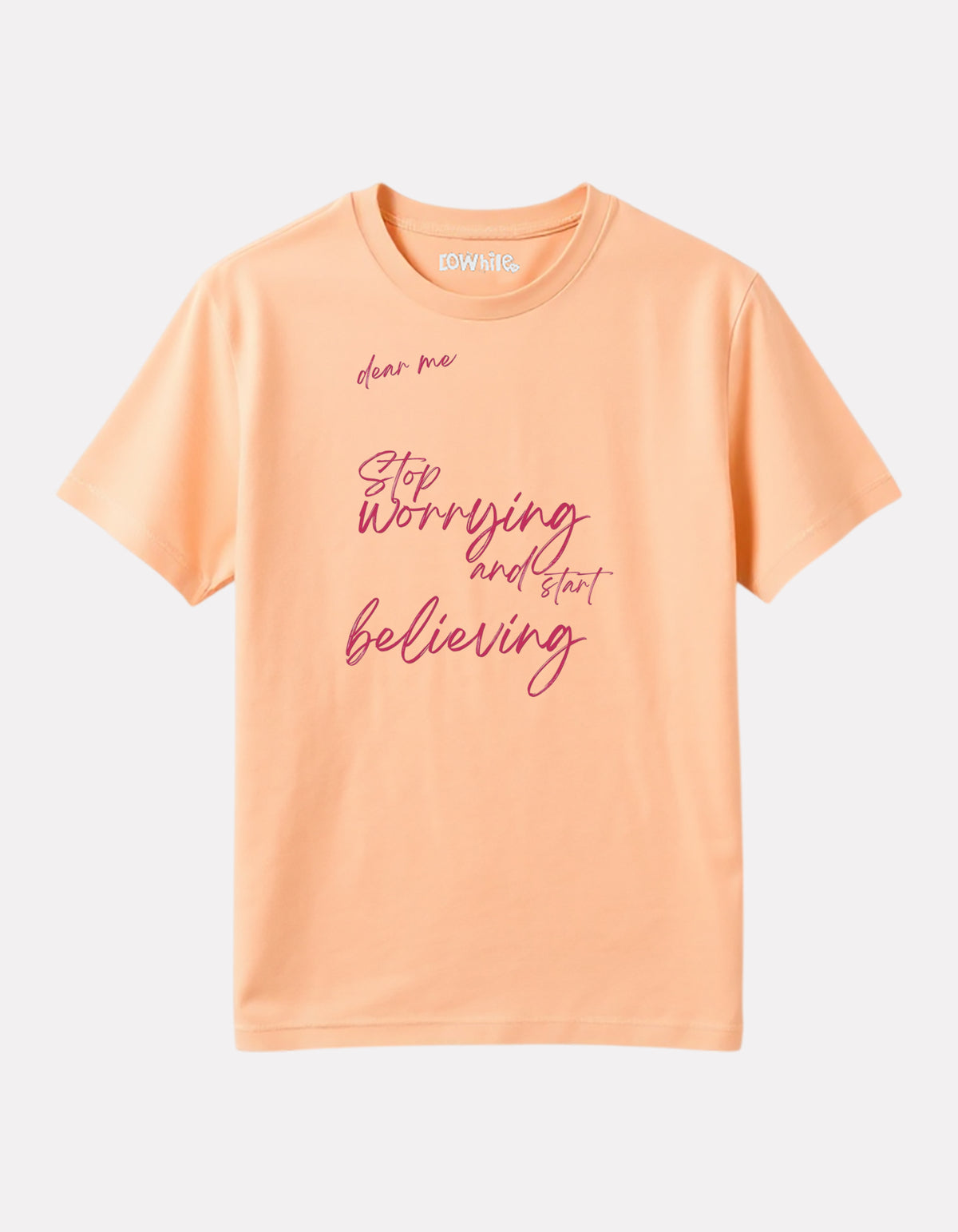 Junior Boy Printed Cotton T-Shirt(Peach Color)