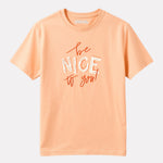 Junior Boy Printed Cotton T-Shirt(Peach Color)