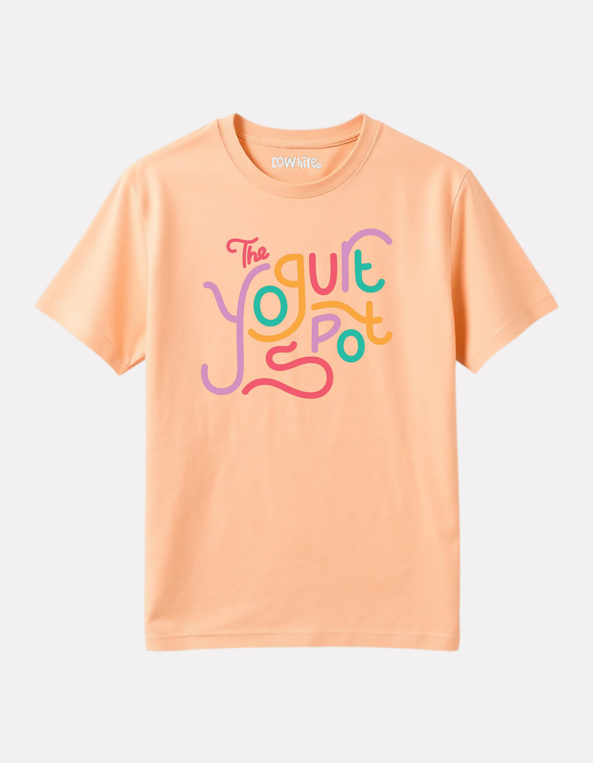 Junior Boy Printed Cotton T-Shirt(Peach Color)