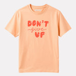 Printed Regular Fit Peach color T-Shirt