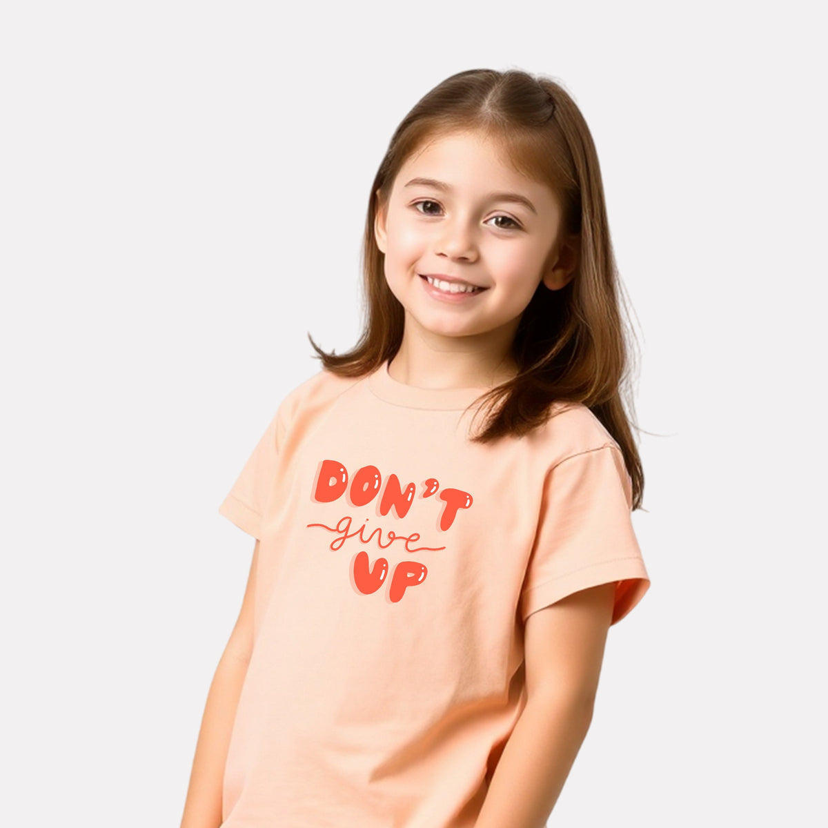 Printed Regular Fit Peach color T-Shirt