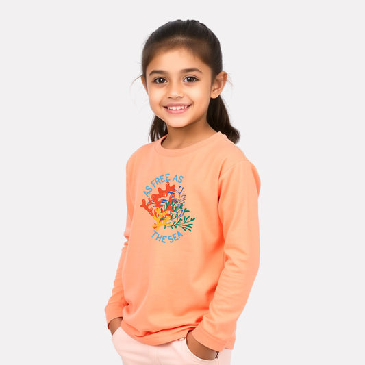 Casual Cotton Full Sleeve Round Neck T-Shirt