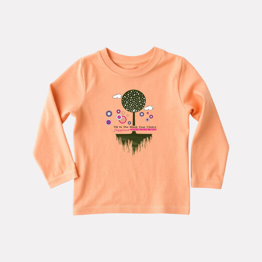 Casual Cotton Full Sleeve Round Neck T-Shirt