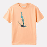 Regular Fit Peach color Cotton T-Shirt
