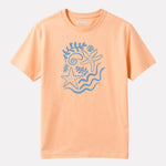 Regular Fit Peach color Cotton T-Shirt