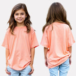 Peach Oversized T-Shirt with Extended Sleeves