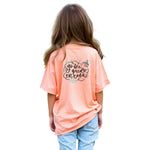 Peach Oversized T-Shirt with Extended Sleeves
