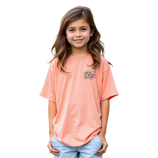 Peach Oversized T-Shirt with Extended Sleeves