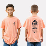 Peach Oversized T-Shirt with Extended Sleeves
