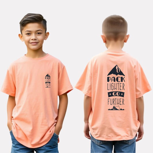 Peach Oversized T-Shirt with Extended Sleeves