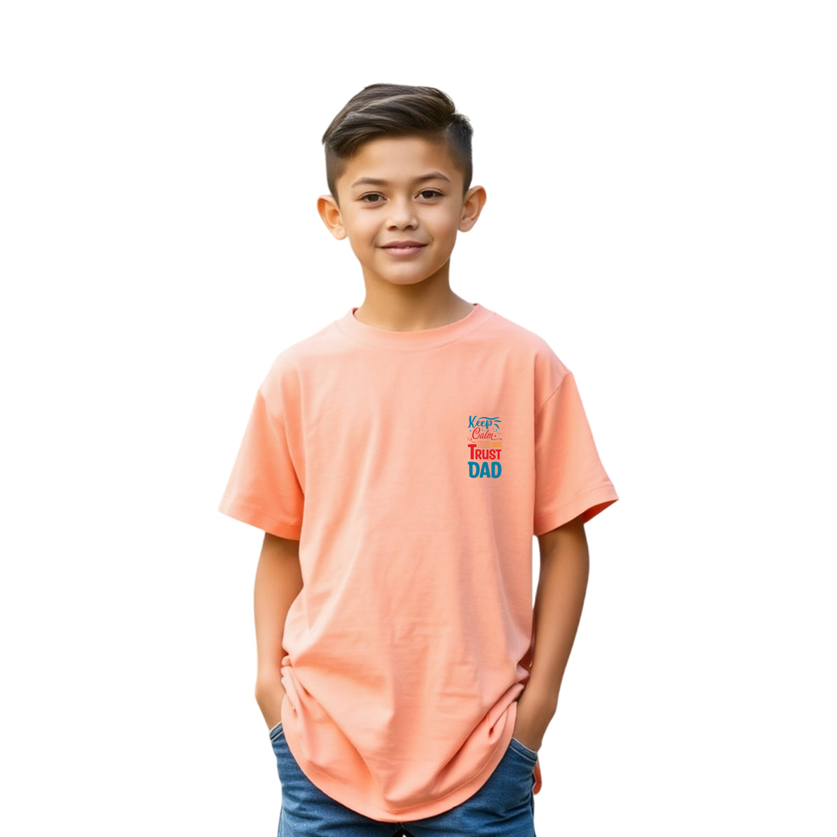Peach Oversized T-Shirt with Extended Sleeves