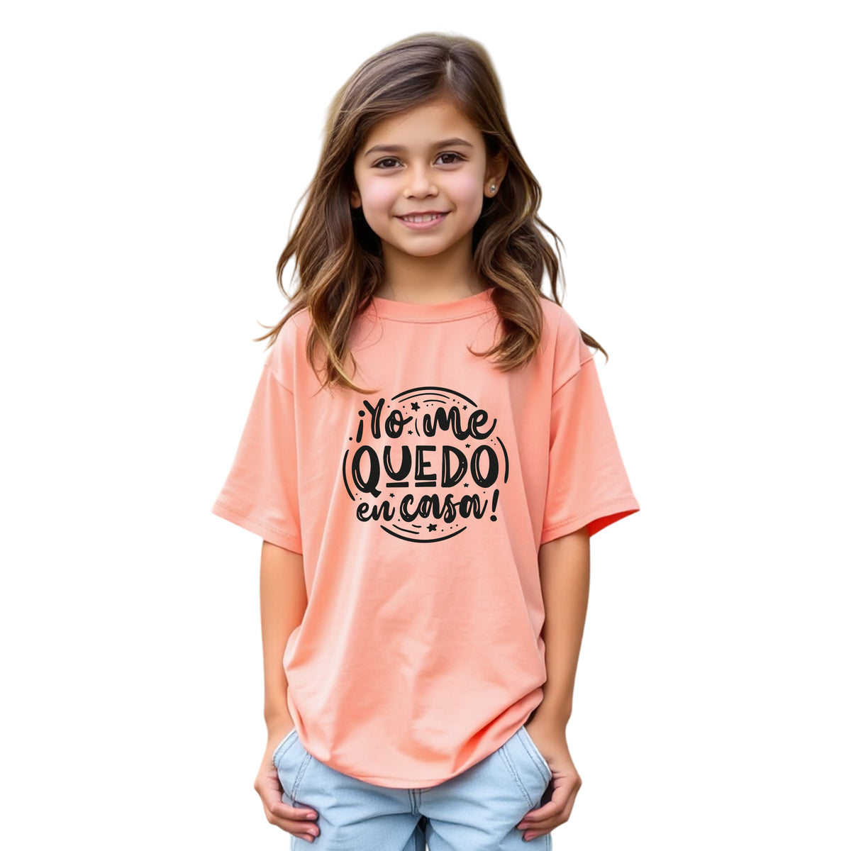 Peach Oversized T-Shirt with Extended Sleeves